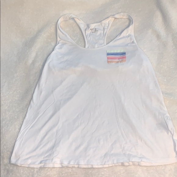 Gap Casual White Tank Top - Picture 1 of 4